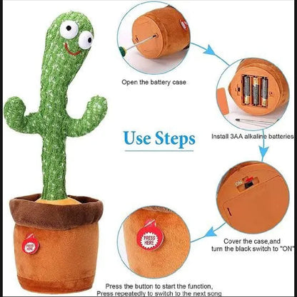 Dancing Cactus Talking Toy – Singing, Dancing, and Talking Cactus
